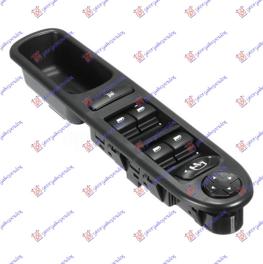 PREKIDAC U PREDNJIM VRATIMA (4 TASTERA) (ELEKTRO-SKLOPIV RETROVIZOR) (AUTO) (18 PIN) PEUGEOT 207 2006-2014 (WD/WA/WC)