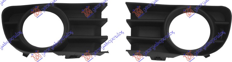 RESETKA PREDNJEG BRANIKA (SA MAGLENKOM) (SET) RENAULT MEGANE CABRIO 2003-2006 (EM0/EM1)