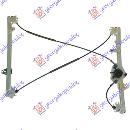 PODIZAC PREDNJEG PROZORA ELEKTRICNI (BEZ MOTORA) 3 VRATA RENAULT MEGANE SDN-H/B-L/B 2002-2005 (LM0/LM1)