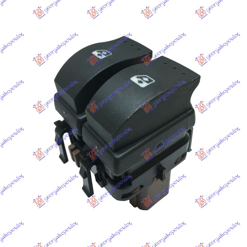 PREKIDAC U PREDNJIM/ZADNJIM VRATIMA (2 TASTERA) (BRAON KONEKTOR) (AUTO) (10 PIN) RENAULT LAGUNA 2000-2007 (KG0/KG1)
