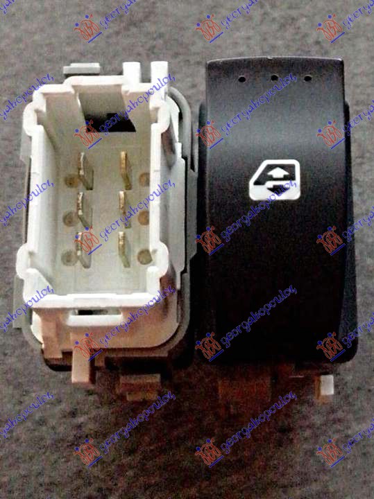 PREKIDAC U PREDNJIM/ZADNJIM VRATIMA (1 TASTER) (BELI KONEKTOR) (6 PIN) RENAULT ESPACE 2003-2012 (JKO/JK1)
