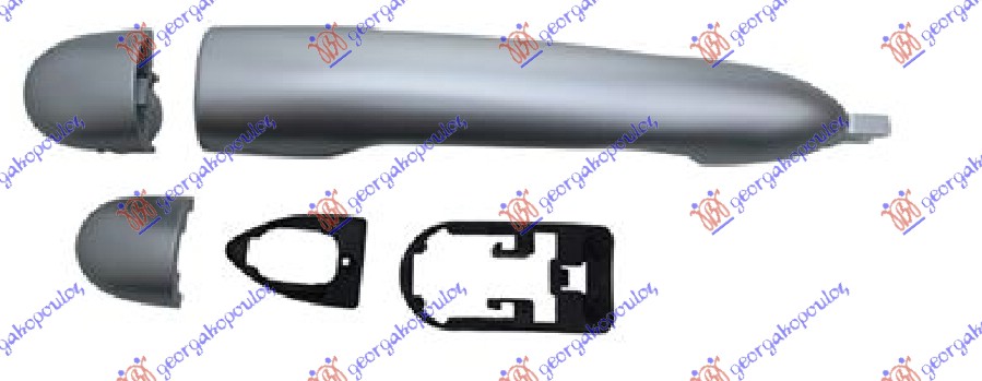 KVAKA VRATA SPOLJASNJA SREBRNA RENAULT MEGANE CABRIO 2003-2006 (EM0/EM1)