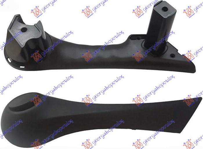 RUKOHVAT PREDNJIH VRATA UNUTRASNJI CRNI  (SET) RENAULT MEGANE SDN-H/B-L/B 2005-2008 (LM0/LM1)