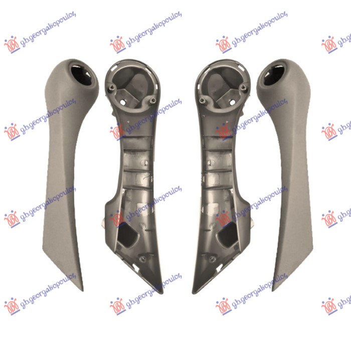 RUKOHVAT PREDNJIH VRATA UNUTRASNJI KREM  (SET) RENAULT MEGANE SDN-H/B-L/B 2005-2008 (LM0/LM1)
