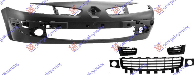 PREDNJI BRANIK (SA RESETKAMA) RENAULT MEGANE CABRIO 2006-2010 (EM0/EM1)