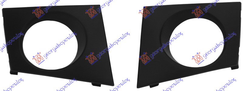 RESETKA PREDNJEG BRANIKA (SA MAGLENKOM) (SET) RENAULT MEGANE CABRIO 2006-2010 (EM0/EM1)