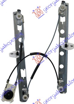 PODIZAC PREDNJEG PROZORA ELEKTRICNI (BEZ MOTORA) 4/5 VRATA RENAULT MEGANE SDN-H/B-L/B 2005-2008 (LM0/LM1)