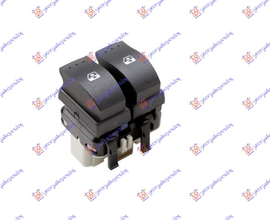 PREKIDAC U PREDNJIM VRATIMA (2 TASTERA) (SIVI KONEKTOR) (AUTO) (10 PIN) RENAULT ESPACE 2003-2012 (JKO/JK1)