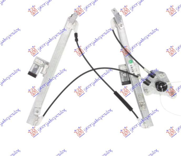 PODIZAC PREDNJEG PROZORA ELEKTRICNI (BEZ MOTORA) 5 VRATA SEAT LEON 2005-2013 (1P1)