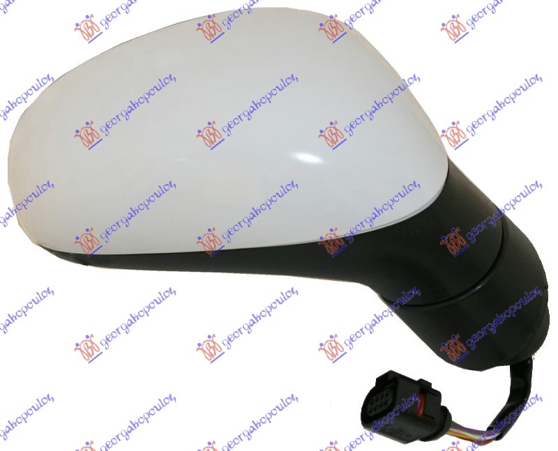 RETROVIZOR ELEKTRICNI SA GREJACEM PM -2009 (5 PIN) (A KVALITET) (KONVEKSNO STAKLO) SEAT LEON 2005-2013 (1P1)