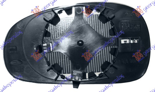 STAKLO RETROVIZORA SA GREJACEM -2009 (KONVEKSNO) SEAT LEON 2005-2013 (1P1)