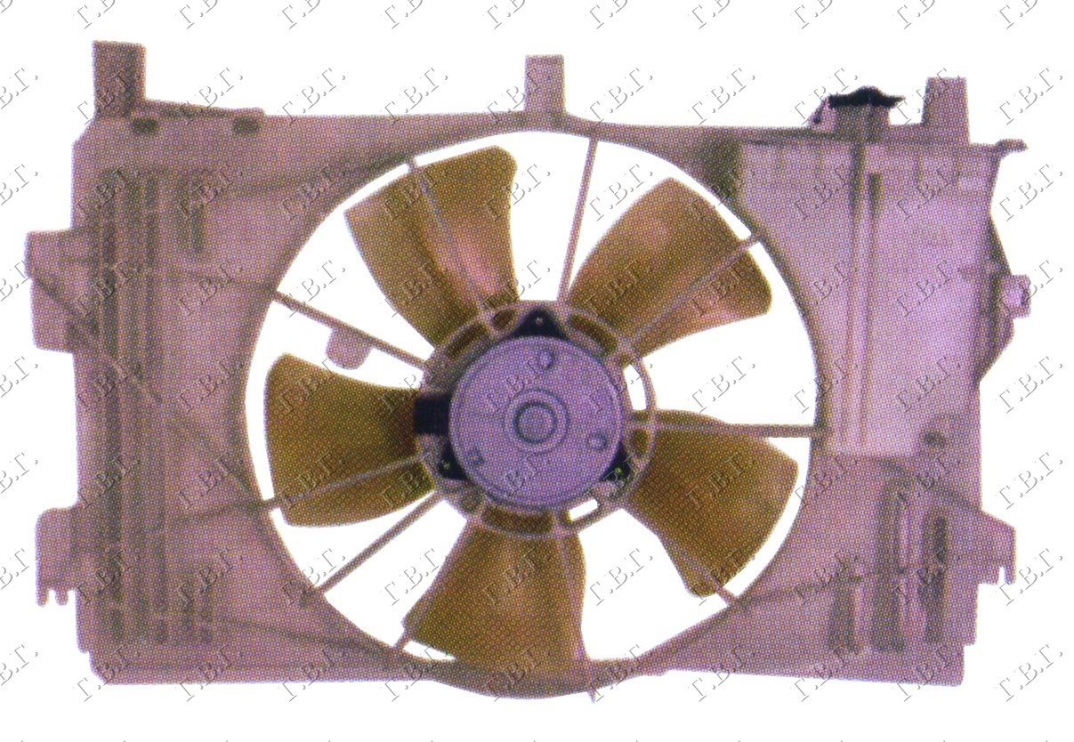 VENTILATOR KOMPLET (BENZIN) (ZABICE) TOYOTA COROLLA VERSO 2002-2007 (E12)
