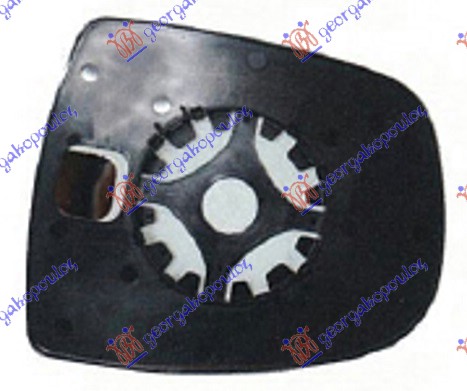 STAKLO RETROVIZORA (GORNJI DEO) (KONVEKSNO) NISSAN PRIMASTAR 2002-2006 (X83)