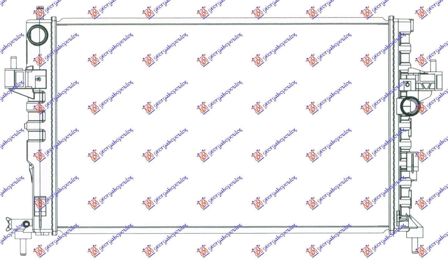 HLADNJAK MOTORA 1.7DI 1.7DTI (60x35) (VALEO) OPEL CORSA C 2000-2006 (X01)