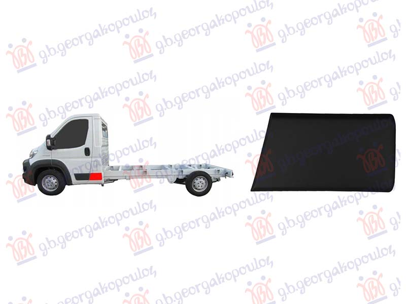 LAJSNA STUBA PREDNJIH VRATA CRNA (OTVORENA KAROSERIJA) TOYOTA PROACE MAX 2024- (MFY/MFQ)