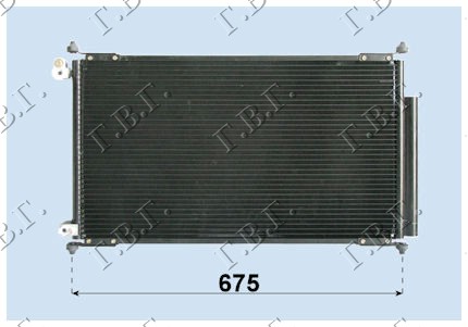 HLADNJAK KLIME (653x356x16) (SEDAN) HONDA ACCORD 2003-2008 (CL/CN/CW/CU/CM)