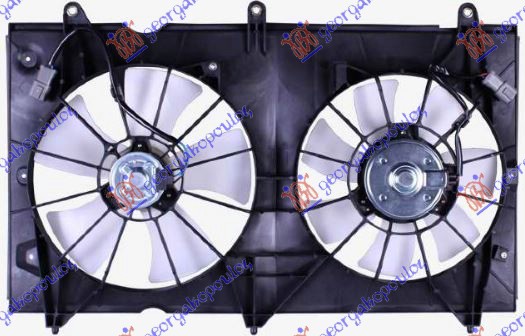 VENTILATOR (DUPLI) KOMPLET (2.0/2.4 BENZIN) HONDA ACCORD 2003-2008 (CL/CN/CW/CU/CM)