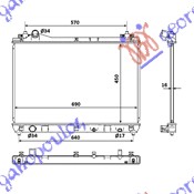 HLADNJAK MOTORA 1.9 DDiS (45x69x16) (VALEO/NRF) SUZUKI GRAND VITARA 2006-2015 (GT/TE/TD)