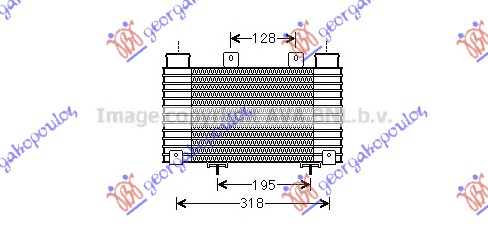 HLADNJAK INTERKULERA 2.5-3.0 TDCi (245x198) FORD RANGER 2006-2009 (ER/EQ/R/ET)