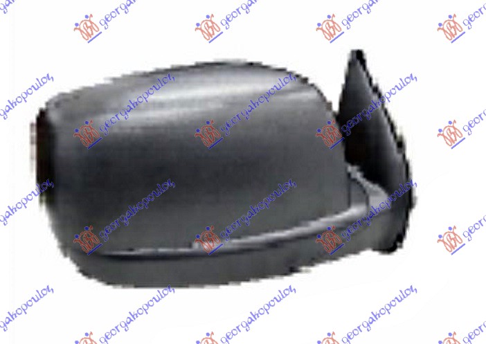 RETROVIZOR MEHANICKI CRNI (KONVEKSNO STAKLO) FORD RANGER 2006-2009 (ER/EQ/R/ET)