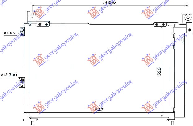 HLADNJAK KLIME 2.5/3.0 TDCi (540x352) MAZDA P/U 2/4WD BT-50 2006-2013 (CD/UN)