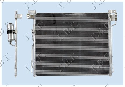 HLADNJAK KLIME 2.5 TD (645x570x16) NISSAN PATHFINDER 2006-2013 (R51)
