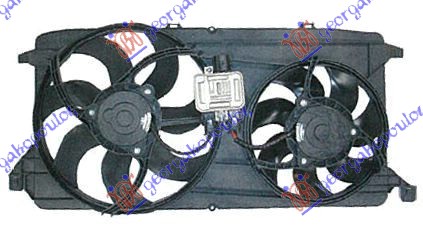 VENTILATOR (DUPLI) KOMPLET (2.3i16V/2.2TDC) (+AC) FORD TRANSIT 2006-2013 (FA/FB/FZ/FC)