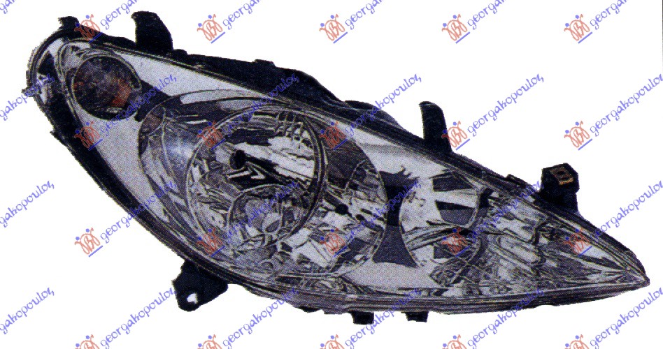 FAR ELEKTRICNI SA MAGLENKOM (VALEO TIP) (TYC) PEUGEOT 307 2001-2005 (3A/3C)