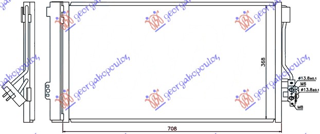 HLADNJAK KLIME BENZIN/DIZEL (670x392) 2007- MERCEDES VITO & VIANO 2004-2010 (W639)
