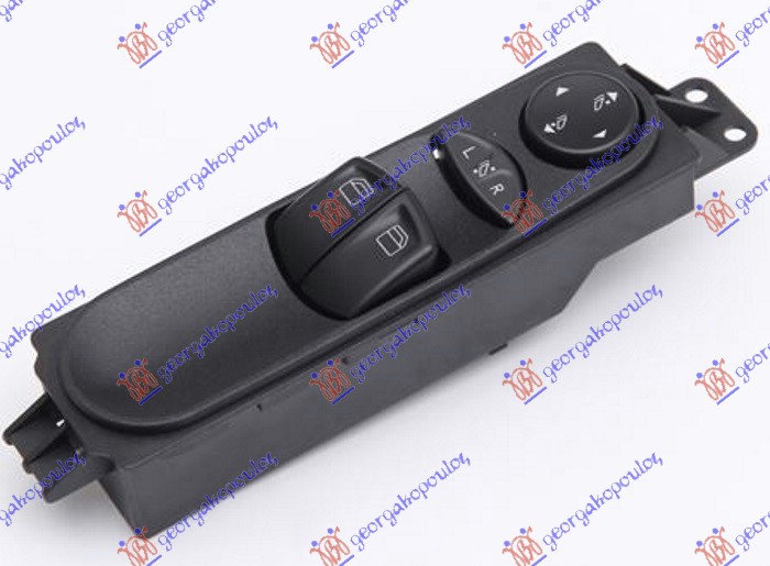 PREKIDAC U PREDNJIM VRATIMA (2 TASTERA) (ELEKTRO-SKLOPIV RETROVIZOR) (7 PIN) MERCEDES VITO & VIANO 2004-2010 (W639)