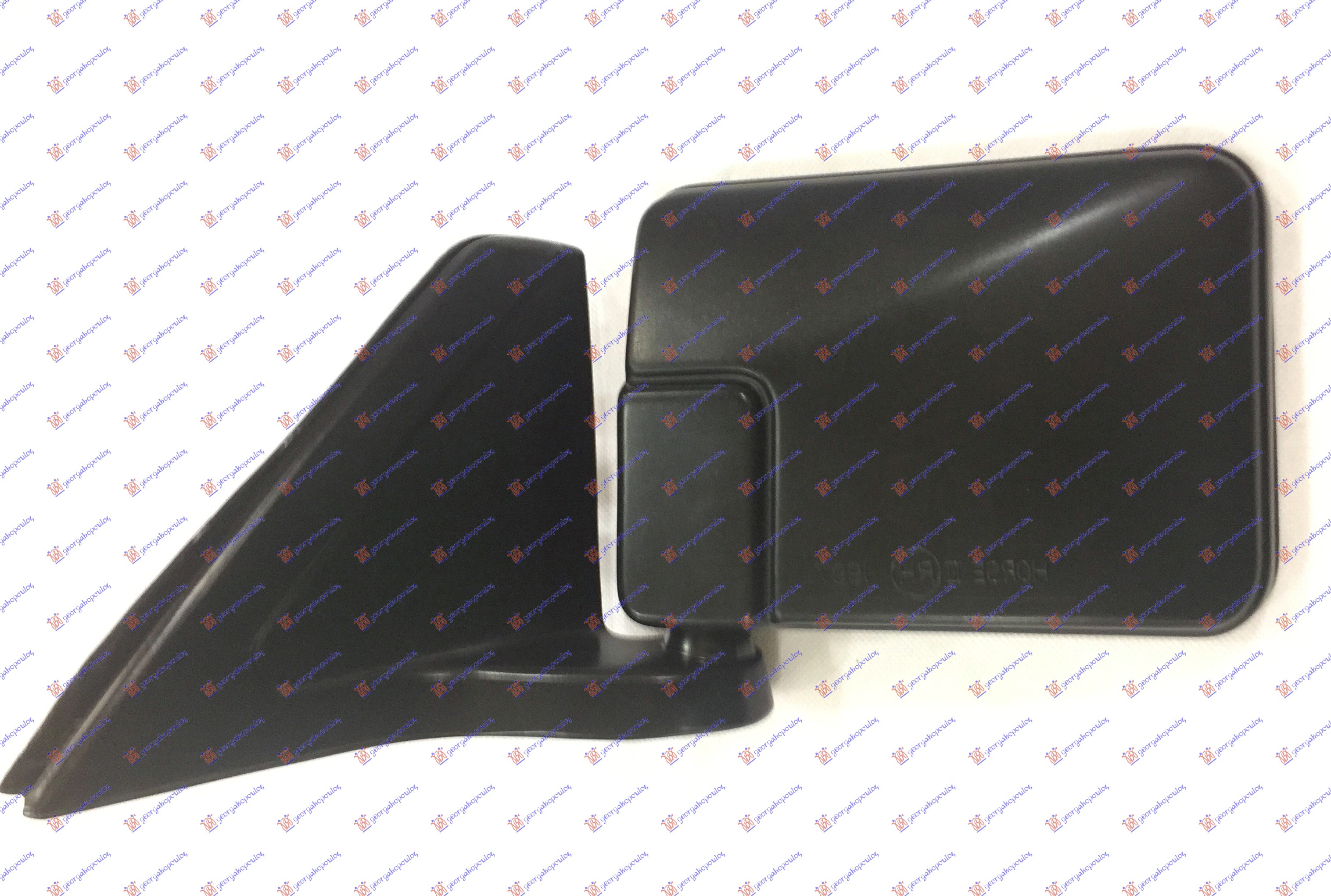 RETROVIZOR MEHANICKI CRNI 2WD (RAVNO STAKLO) MITSUBISHI P/U L200 1999-2001 (K7T/K6T/K5T)