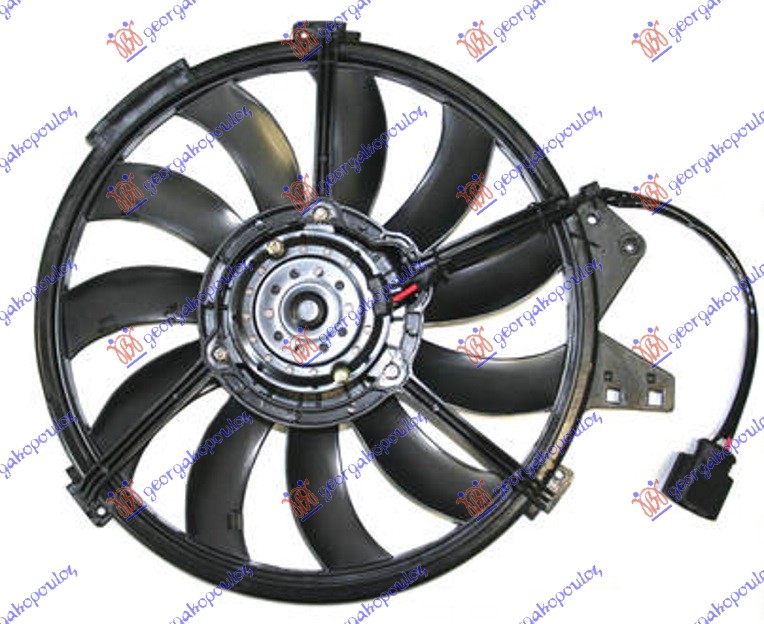 VENTILATOR HLADNJAKA (MOTOR+ELISA) (BENZIN/DIZEL) AUDI A2 2000-2005 (8Z0)