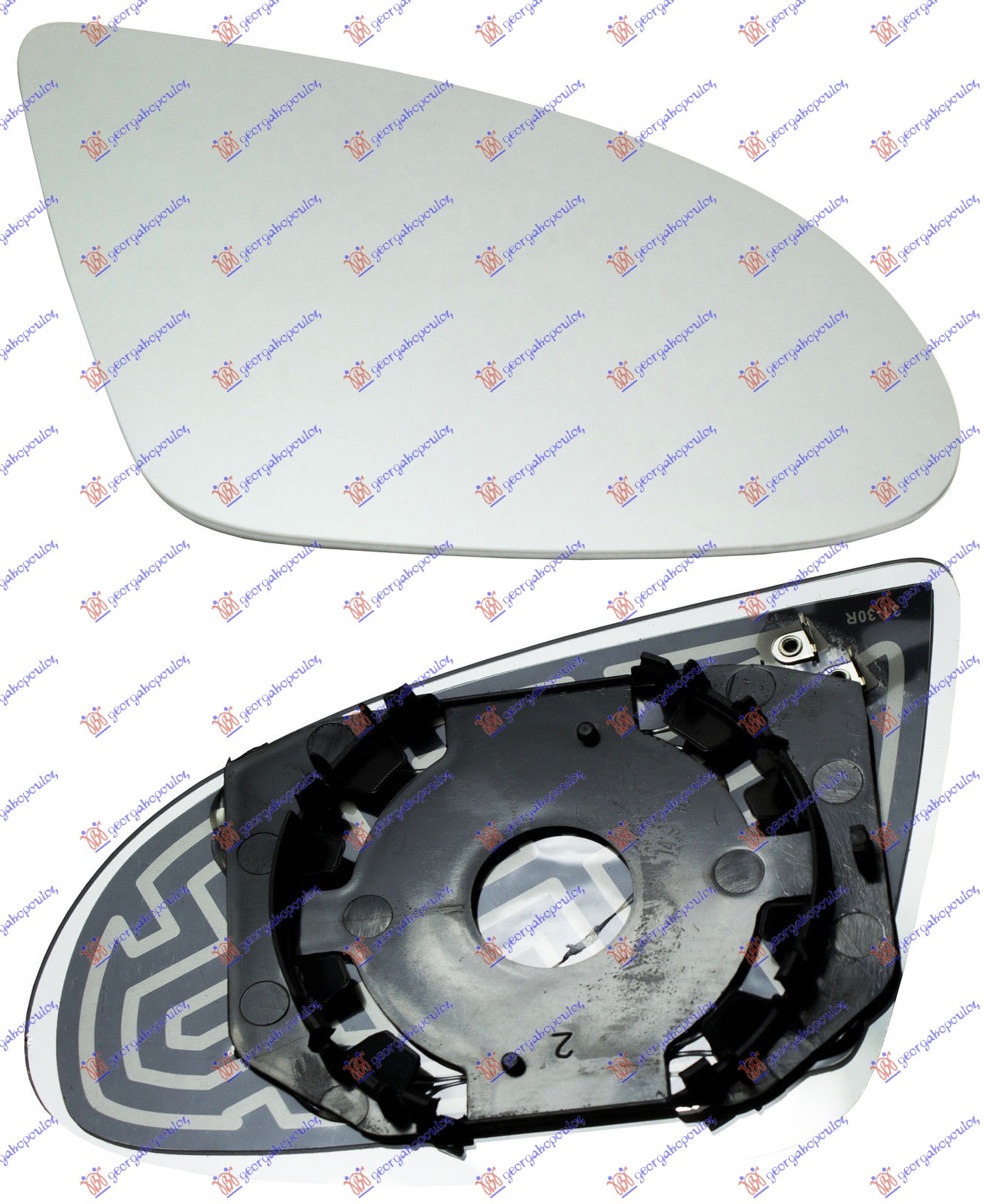 STAKLO RETROVIZORA SA GREJACEM (KONVEKSNO) AUDI A2 2000-2005 (8Z0)