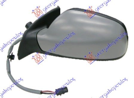 RETROVIZOR ELEKTRICNI SA GREJACEM PM (ASFERICNO STAKLO) PEUGEOT 307 2005-2007 (3A/3C)