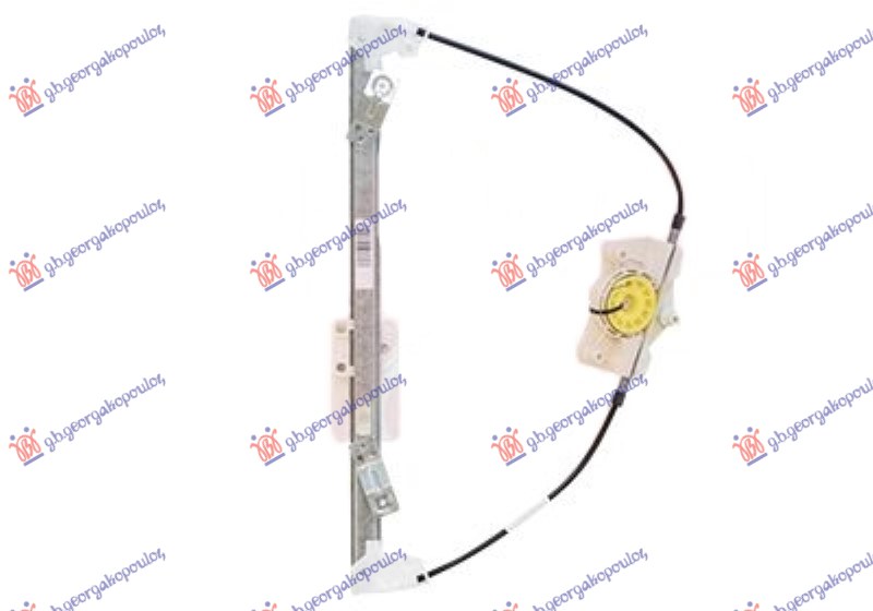PODIZAC ZADNJEG PROZORA ELEKTRICNI (BEZ MOTORA) SKODA ROOMSTER 2010-2015 (5J7)