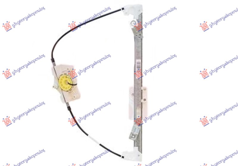 PODIZAC ZADNJEG PROZORA ELEKTRICNI (BEZ MOTORA) SKODA ROOMSTER 2010-2015 (5J7)