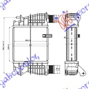 HLADNJAK INTERKULERA 1.2 TCE BENZIN - 1.5 dCi (210x205x64) RENAULT MODUS 2005-2008 (F/JP0)