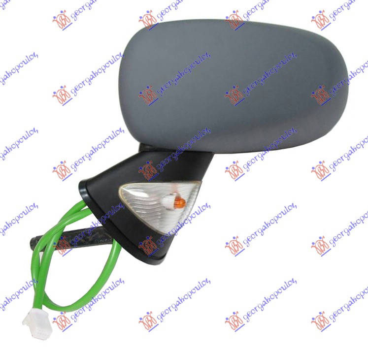 RETROVIZOR ELEKTRICNI SA GREJACEM PM (PROVIDNI MIGAVAC) (7 PIN) (A KVALITET) (ASFERICNO STAKLO) RENAULT MODUS 2005-2008 (F/JP0)