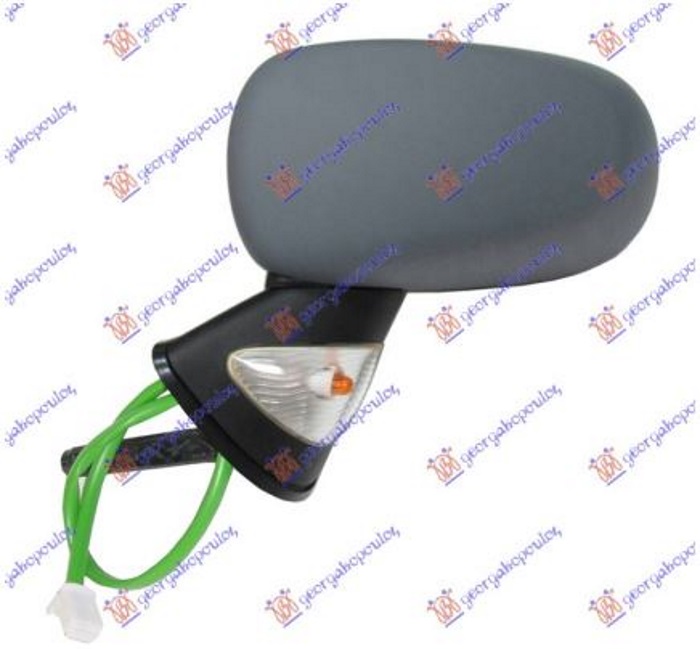 RETROVIZOR ELEKTRICNI SA GREJACEM PM (PROVIDNI MIGAVAC) (7 PIN) (ASFERICNO STAKLO) RENAULT MODUS 2005-2008 (F/JP0)