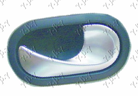 KVAKA PREDNJIH/ZADNJIH VRATA UNUTRASNJA HROM/CRNA RENAULT MODUS 2005-2008 (F/JP0)
