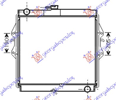 HLADNJAK MOTORA 3.0 T.DIZEL (55x52.5x3.6) TOYOTA HI-LUX 2WD/4WD 2001-2005 (N1/N2/N3)