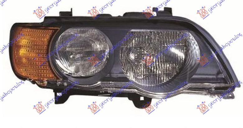FAR ELEKTRICNI ZUTI MIGAVAC -2004 (TYC) BMW X5 2000-2007 (E53)