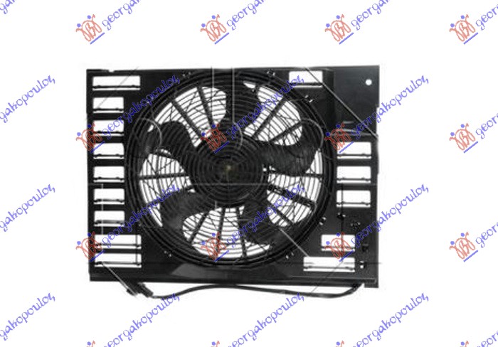 VENTILATOR KOMPLET (3.6/4.4/6.0 BENZIN) (400mm) (3 PIN) BMW SERIES 7 2002-2008 (E65/E66)