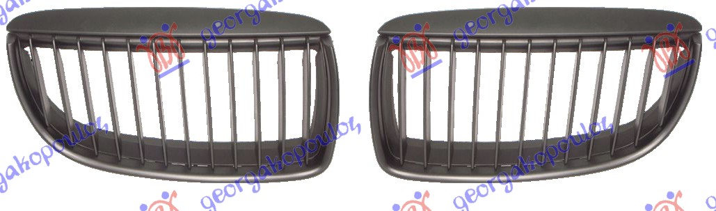 PVC MASKA & LAJSNA HAUBE CRNA (SET) BMW SERIES 3 SDN/S.W. 2005-2008 (E90/E91)