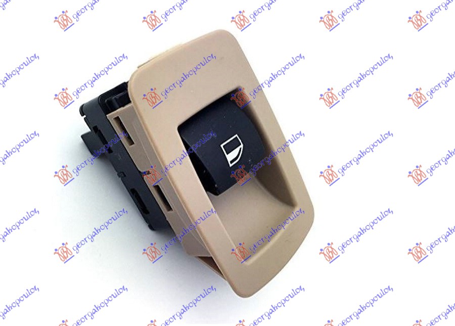 PREKIDAC U PREDNJIM (& ZADNJIM L=D) VRATIMA (KREM OKVIR/CRNI TASTER) (3 PIN) BMW SERIES 3 SDN/S.W. 2008-2012 (E90/E91)