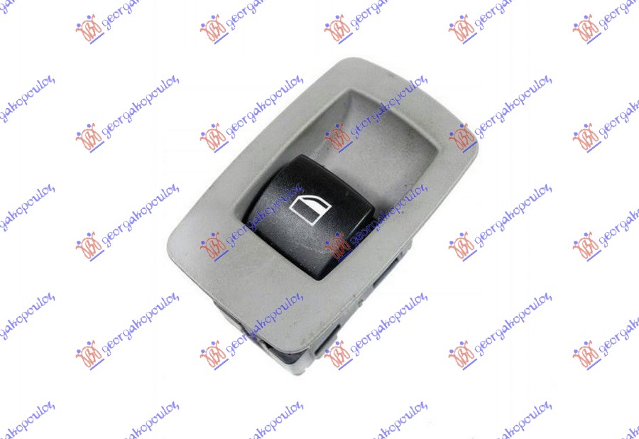PREKIDAC U PREDNJIM (& ZADNJIM L=D) VRATIMA (SIVI OKVIR/CRNI TASTER) (3 PIN) BMW SERIES 3 SDN/S.W. 2008-2012 (E90/E91)