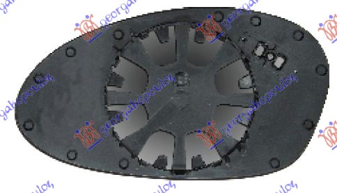STAKLO RETROVIZORA SA GREJACEM (ASFERICNO) BMW SERIES 3 SDN/S.W. 2005-2008 (E90/E91)