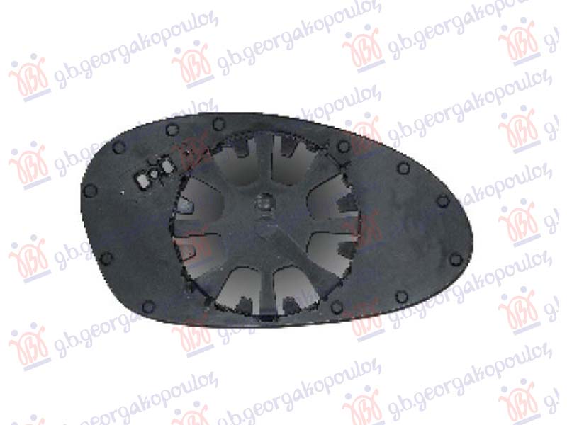 STAKLO RETROVIZORA PLAVO BMW SERIES 3 SDN/S.W. 2005-2008 (E90/E91)