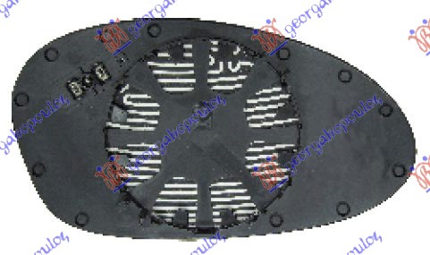 STAKLO RETROVIZORA SA GREJACEM PLAVO (ASFERICNO) BMW SERIES 3 SDN/S.W. 2005-2008 (E90/E91)