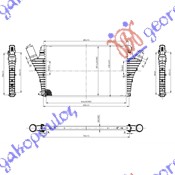 HLADNJAK INTERKULERA 2.0 I16VTUR - 2.2DTi(64x40x29) OPEL VECTRA C 2005-2008 (Z02)